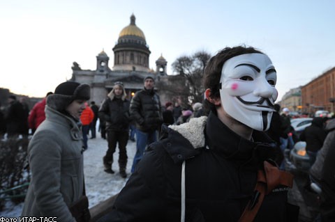 "Зажигательный" митинг в Петербурге 