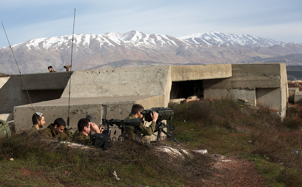 Боевые укрепления армии Израиля на границе с Сирией