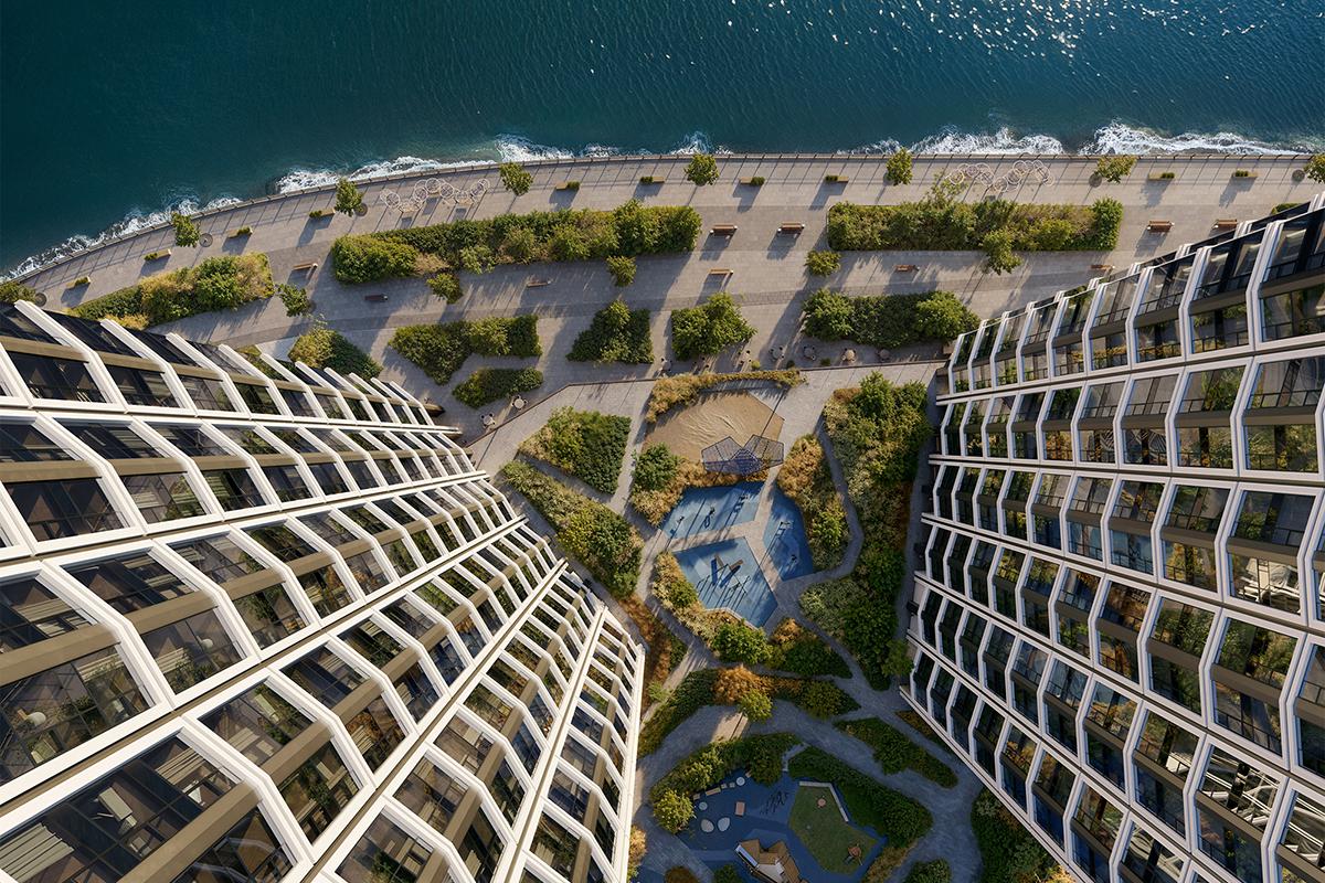 Прямой выход на набережную. Проект Dream Riva (визуализация)