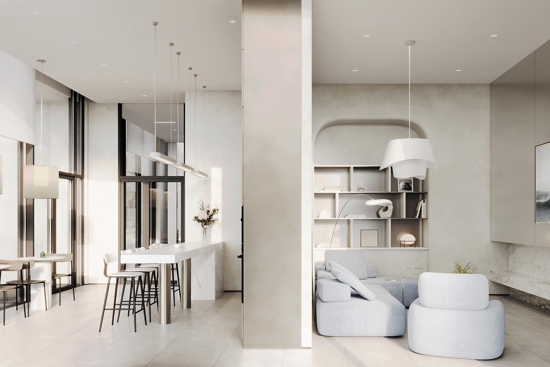 Клубные пространства на первых этажах