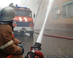 В центре Москвы произошел пожар в здании Генштаба