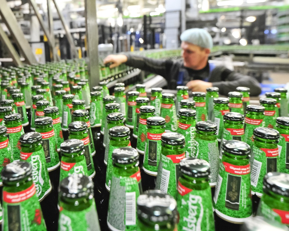 Производство пива Carlsberg 