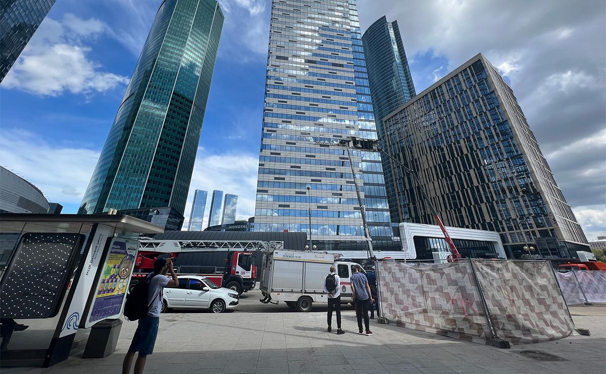 Последствия взрыва в деловом центре &laquo;Москва-Сити&raquo; 30 июля 2023 года