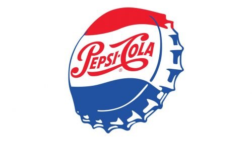 Логотип Pepsi в виде металлической крышки, 1950