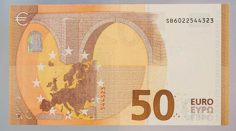 Новая купюра достоинством &euro;50
