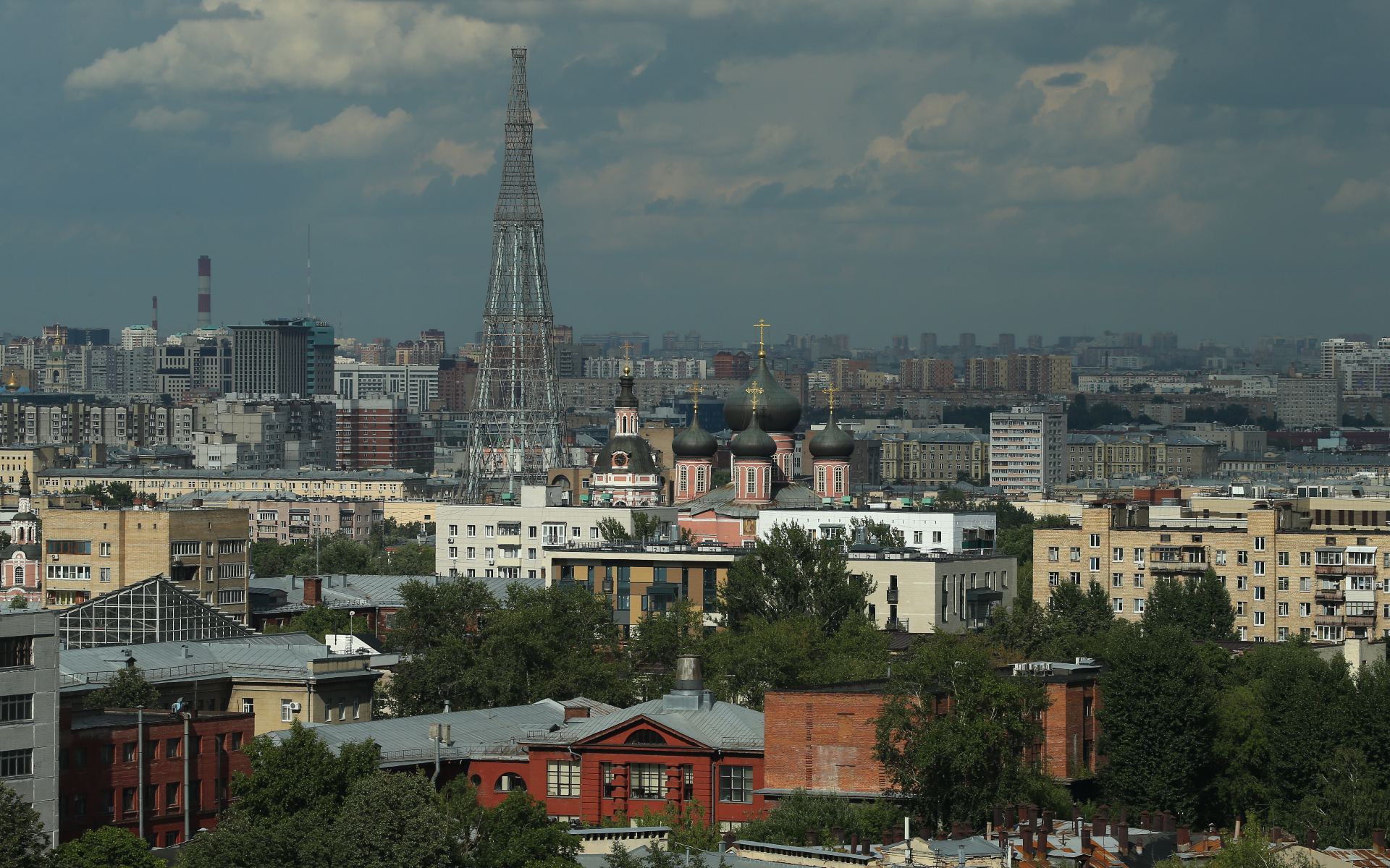 Вид на Даниловский район Москвы