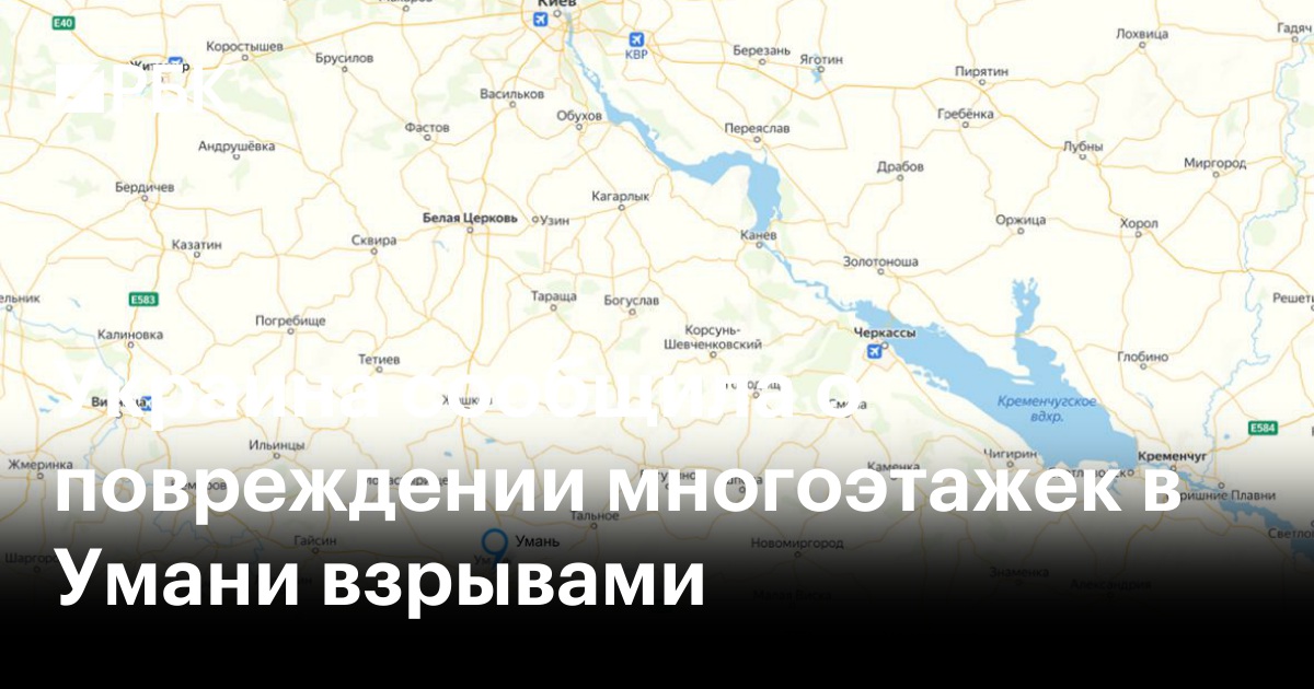 Умань на карте украины
