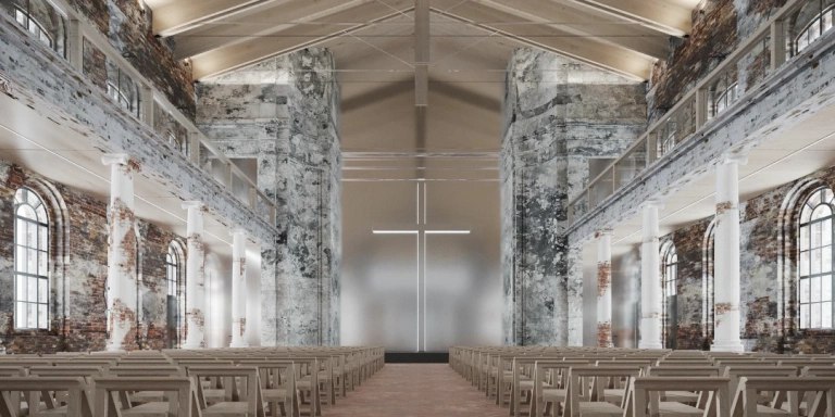 Интерьеры Анненкирхе после планируемого восстановления (рендер)