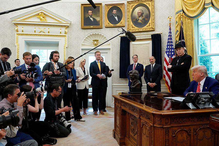 Илон Маск и Дональд Трамп