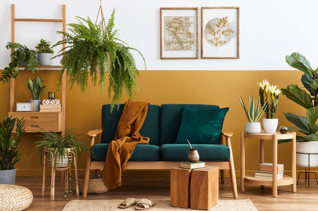 С каким цветом сочетается зеленый в интерьере