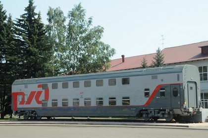 Двухэтажные вагоны выйдут на железные дороги России летом 2013г. 