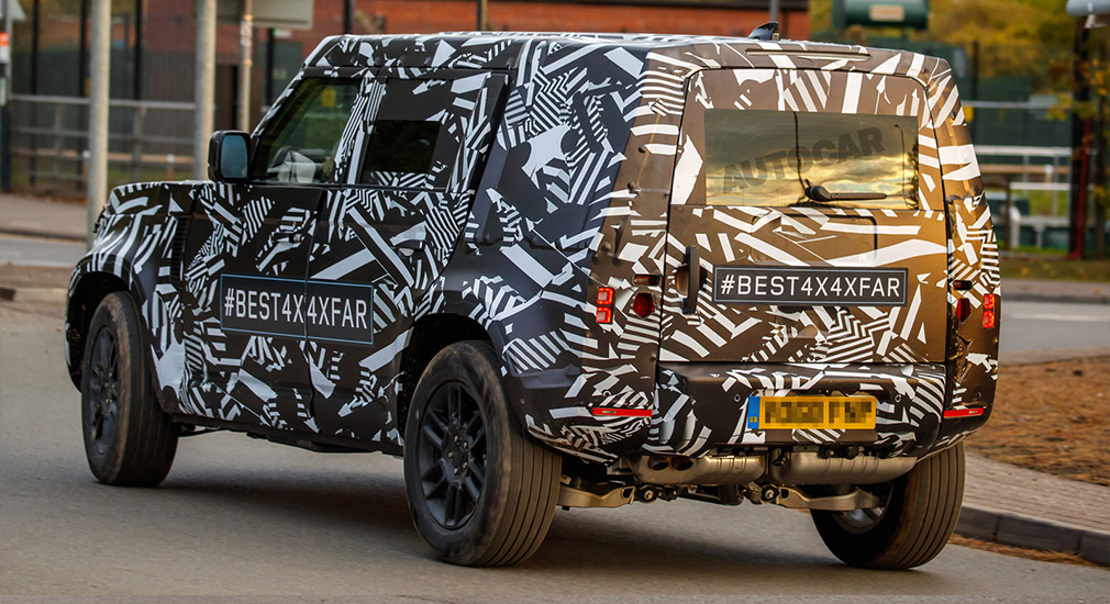 Новый Land Rover Defender впервые замечен на тестах