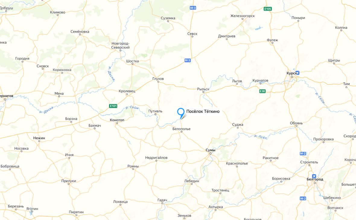 Курский губернатор сообщил об обстреле электроподстанции в Теткино