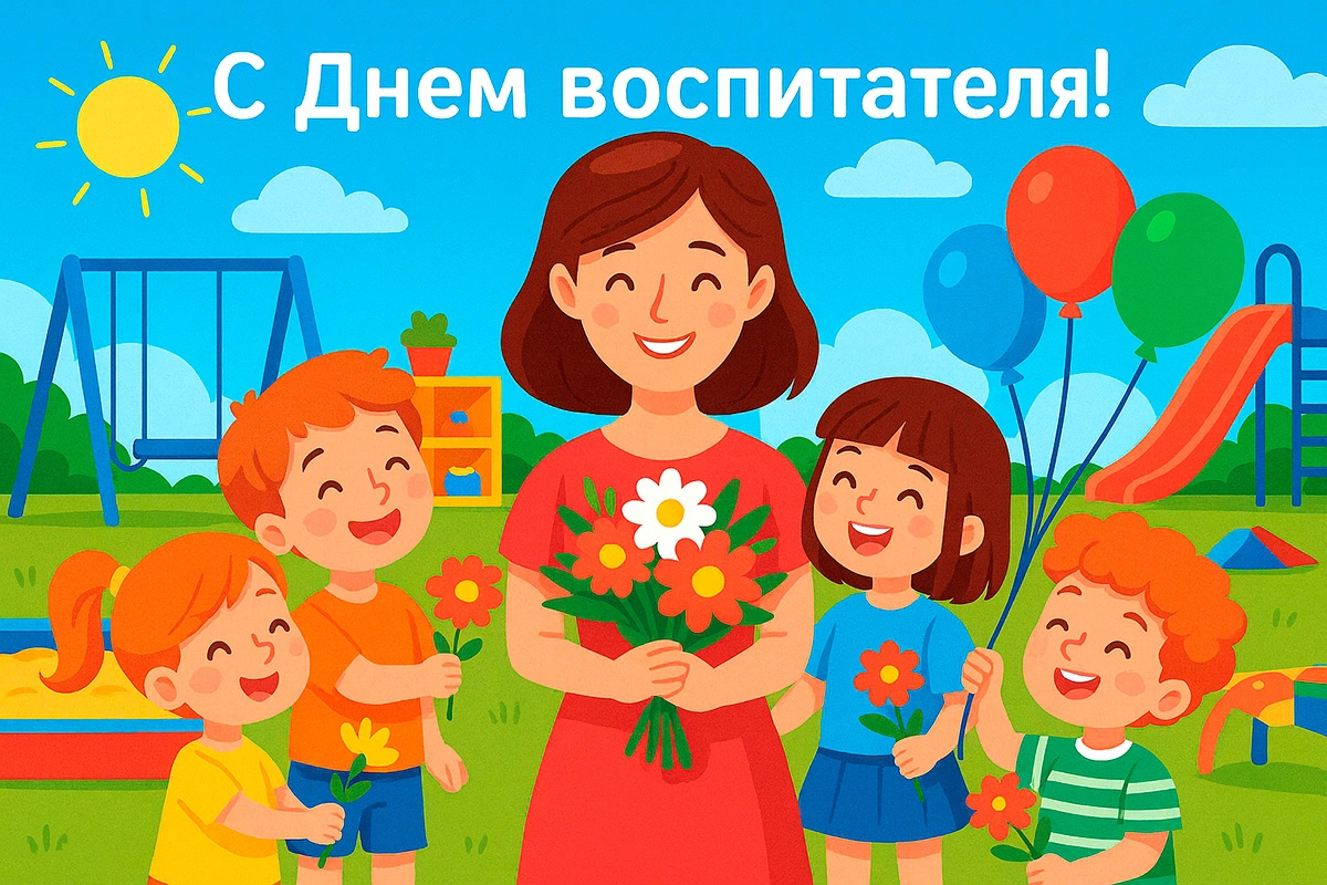 Открытки ко Дню воспитателя. 10 красивых и оригинальных картинок