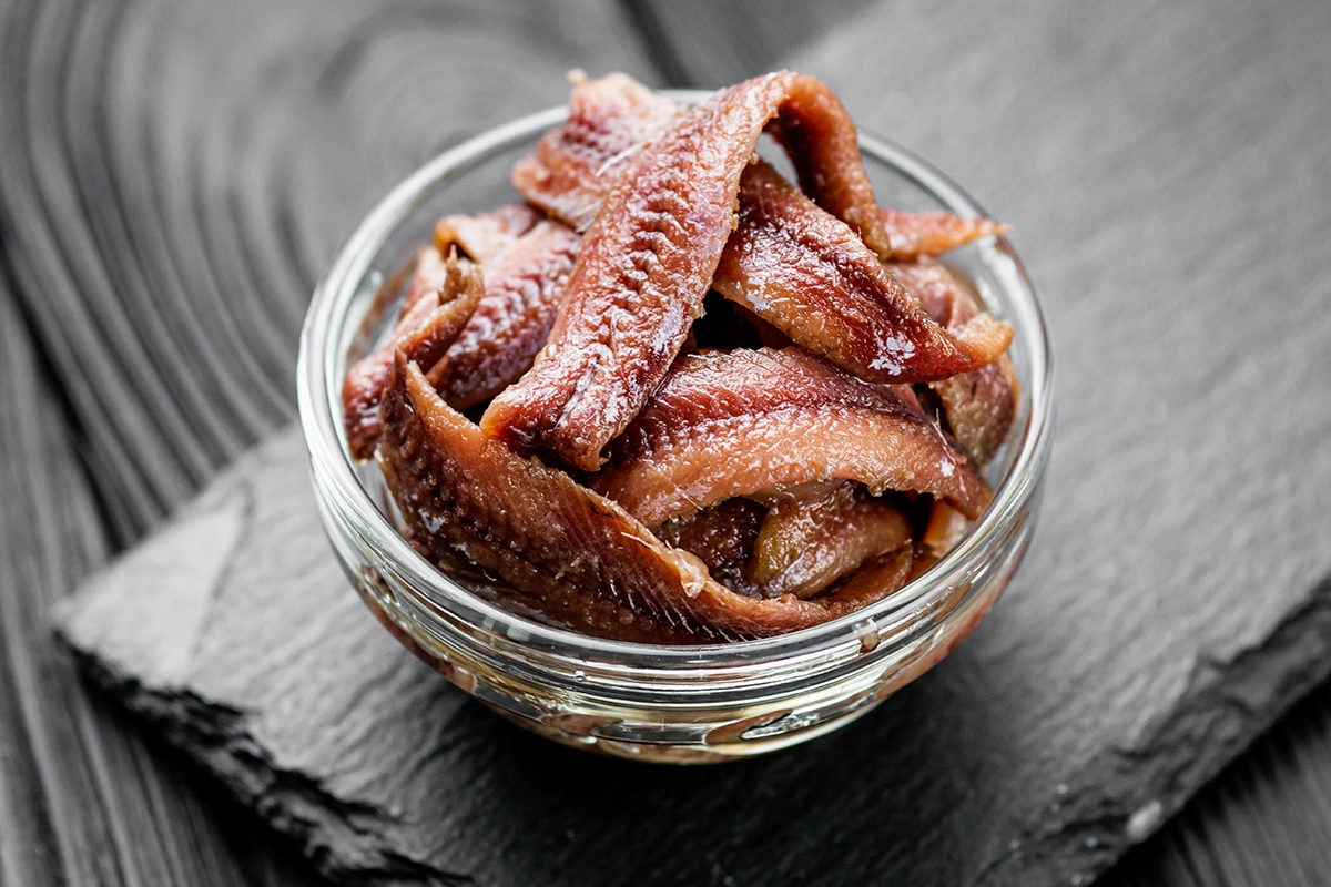 Филе консервированных анчоусов