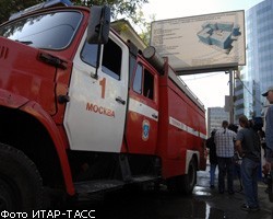 На северо-западе Москвы из горящего здания МВД эвакуировали полицейских 