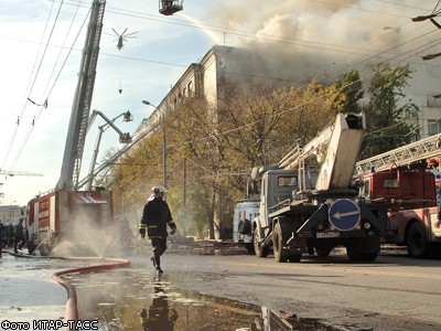 Пожар в московском ВУЗе