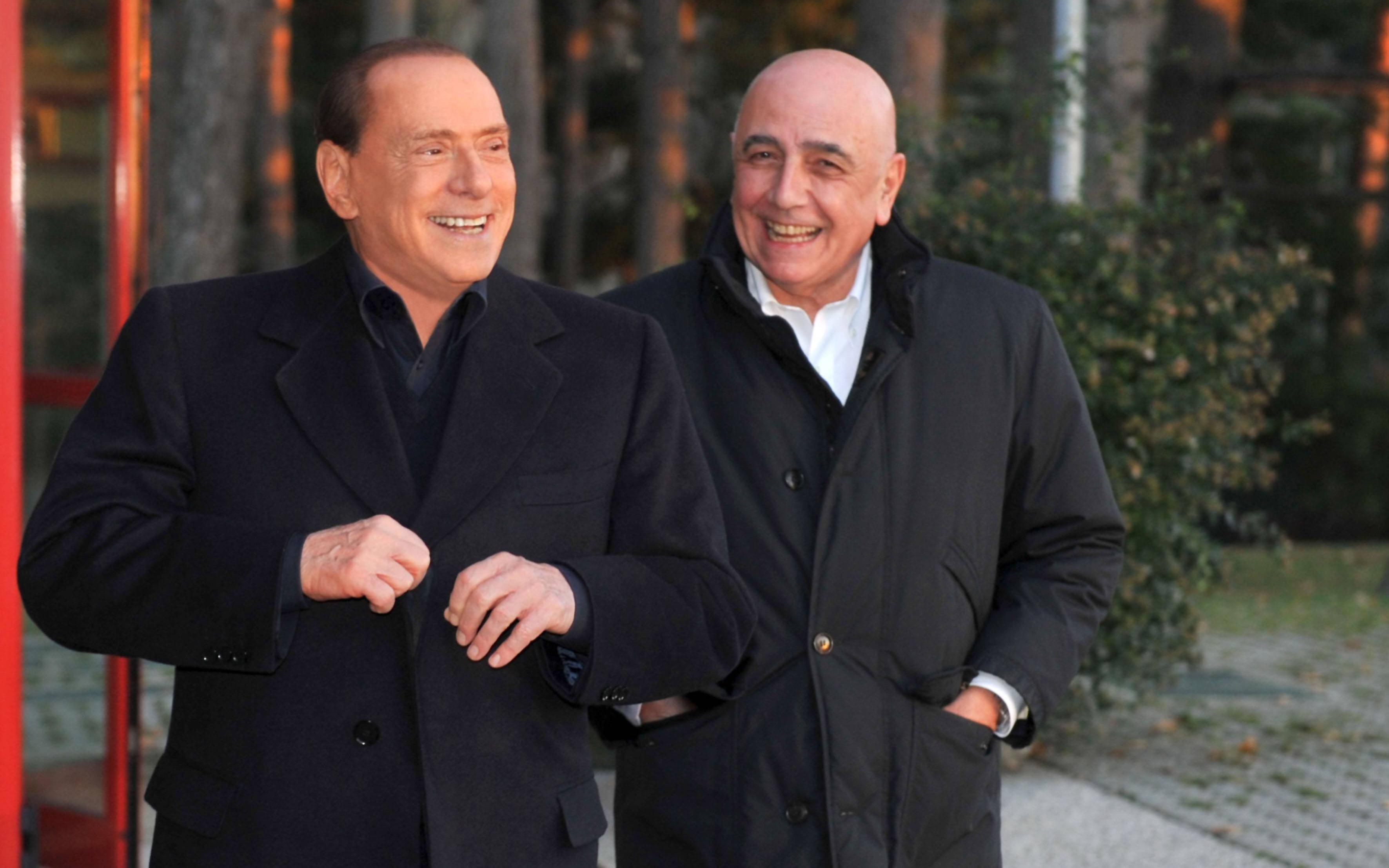 Сильвио Берлускони (слева) и&nbsp;Адриано Галлиани