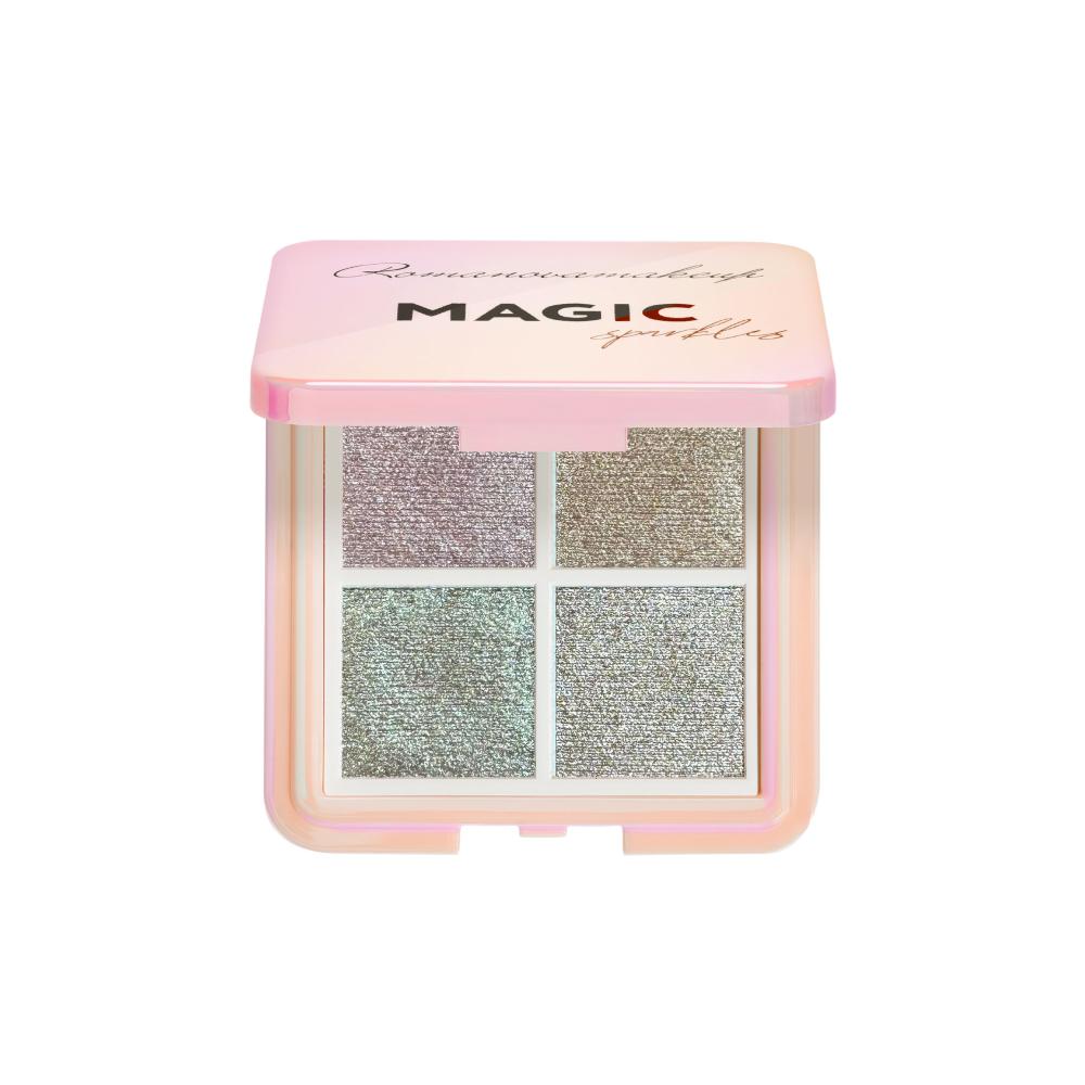 Палетка теней для век 4 Color Eyeshadow Palette, Magic Sparkles, Romanovamakeup, 4700 руб. (romanovamakeup.com)