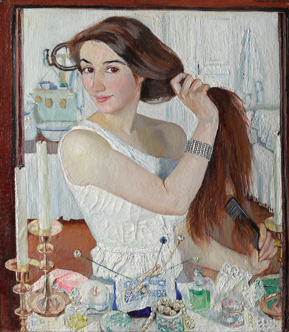 Зинаида Серебрякова. &laquo;За туалетом. Автопортрет&raquo;, 1909
