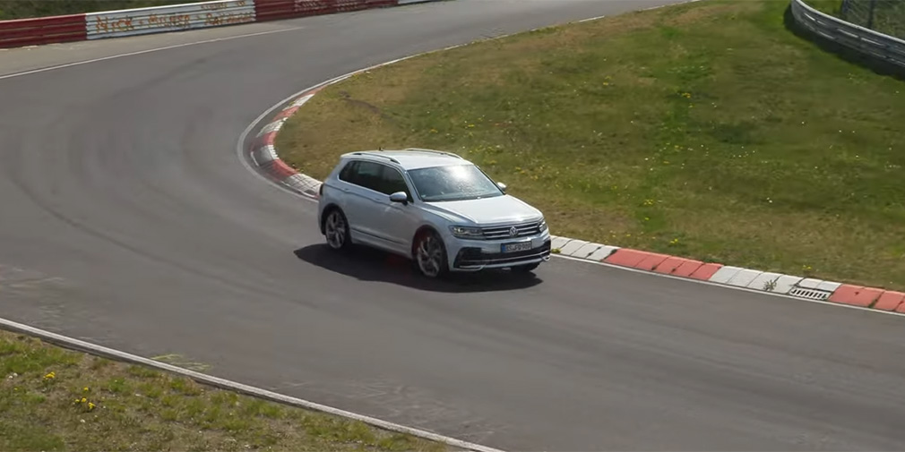Видео: 333-сильный Volkswagen Tiguan испытали на «Нюрбургринге»