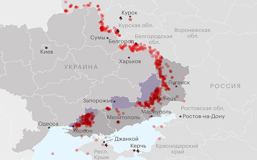 Карта белгородской области граница с украиной на карте на сегодня