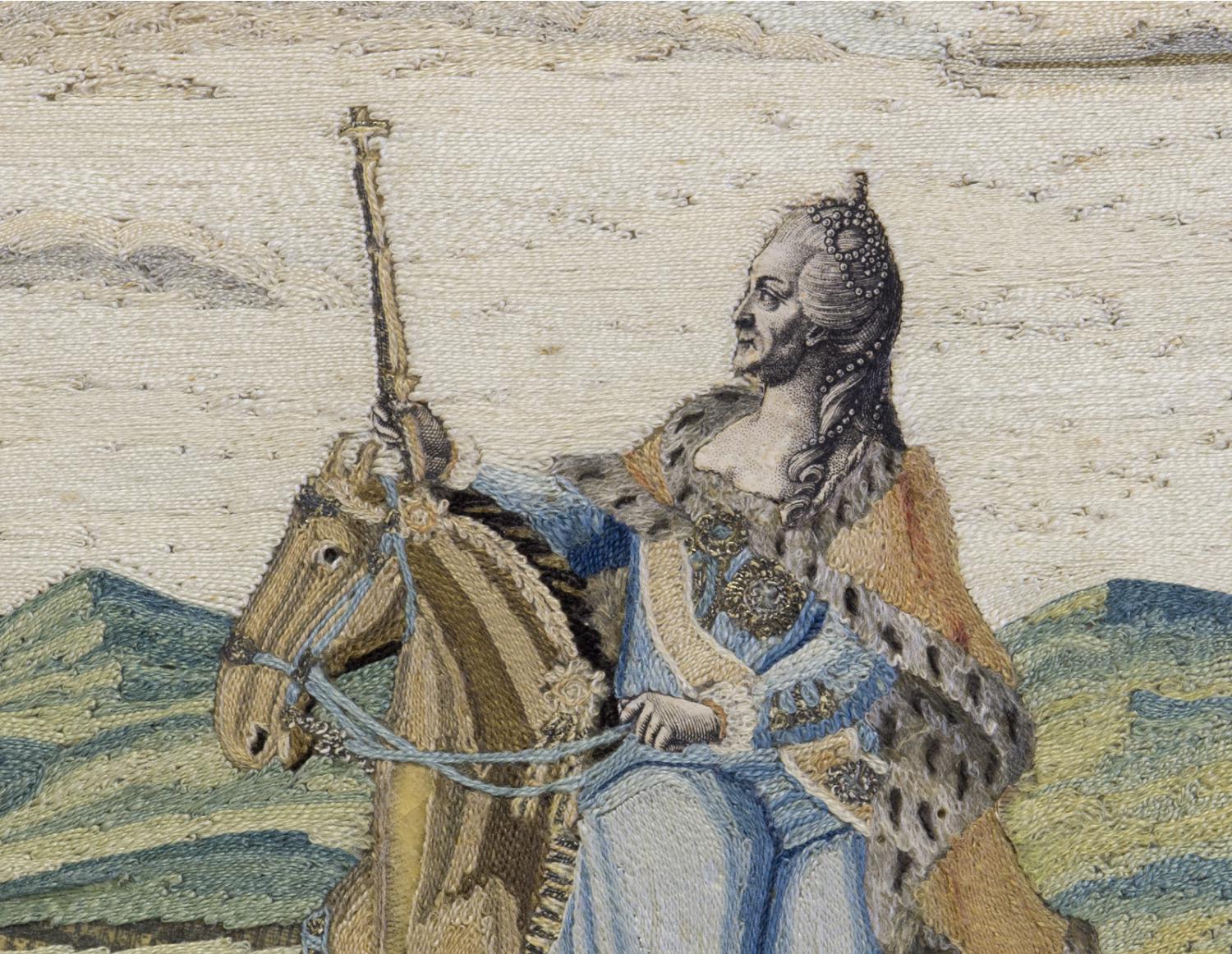 Гравюра «Екатерина II со свитой». 1770‒1790-е . ГМЗ «Царское Село»
