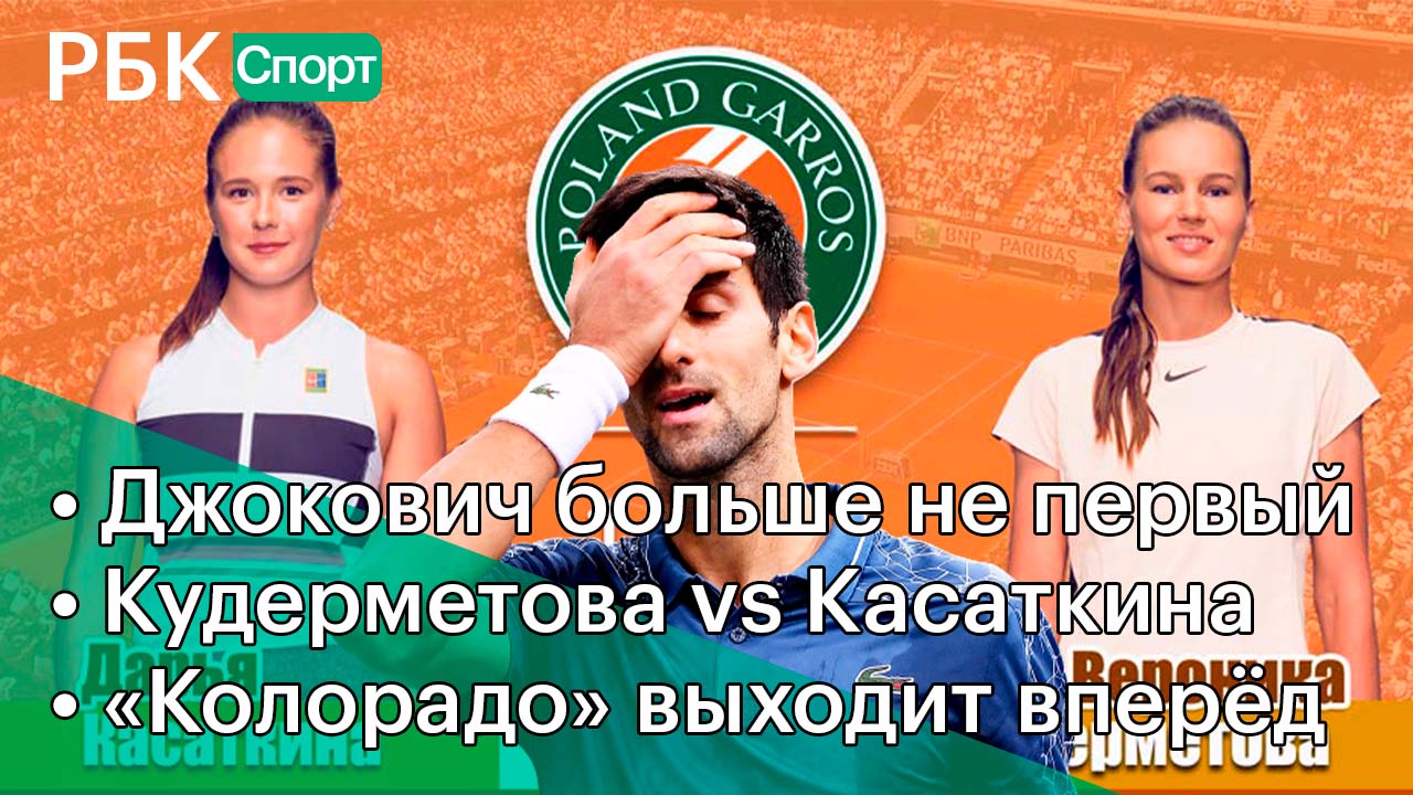 Джокович потеряет 1-ю строчку/Кудерметова vs Касаткина/«Колорадо» впереди