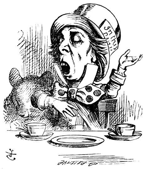 &laquo;Безумный шляпник&raquo;. Иллюстрация из книги &laquo;Алиса в Стране Чудес&raquo; (1865 г.), автор Джон Тенниел