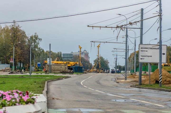 В Москве перекрыли Мичуринский проспект ради нового метро 