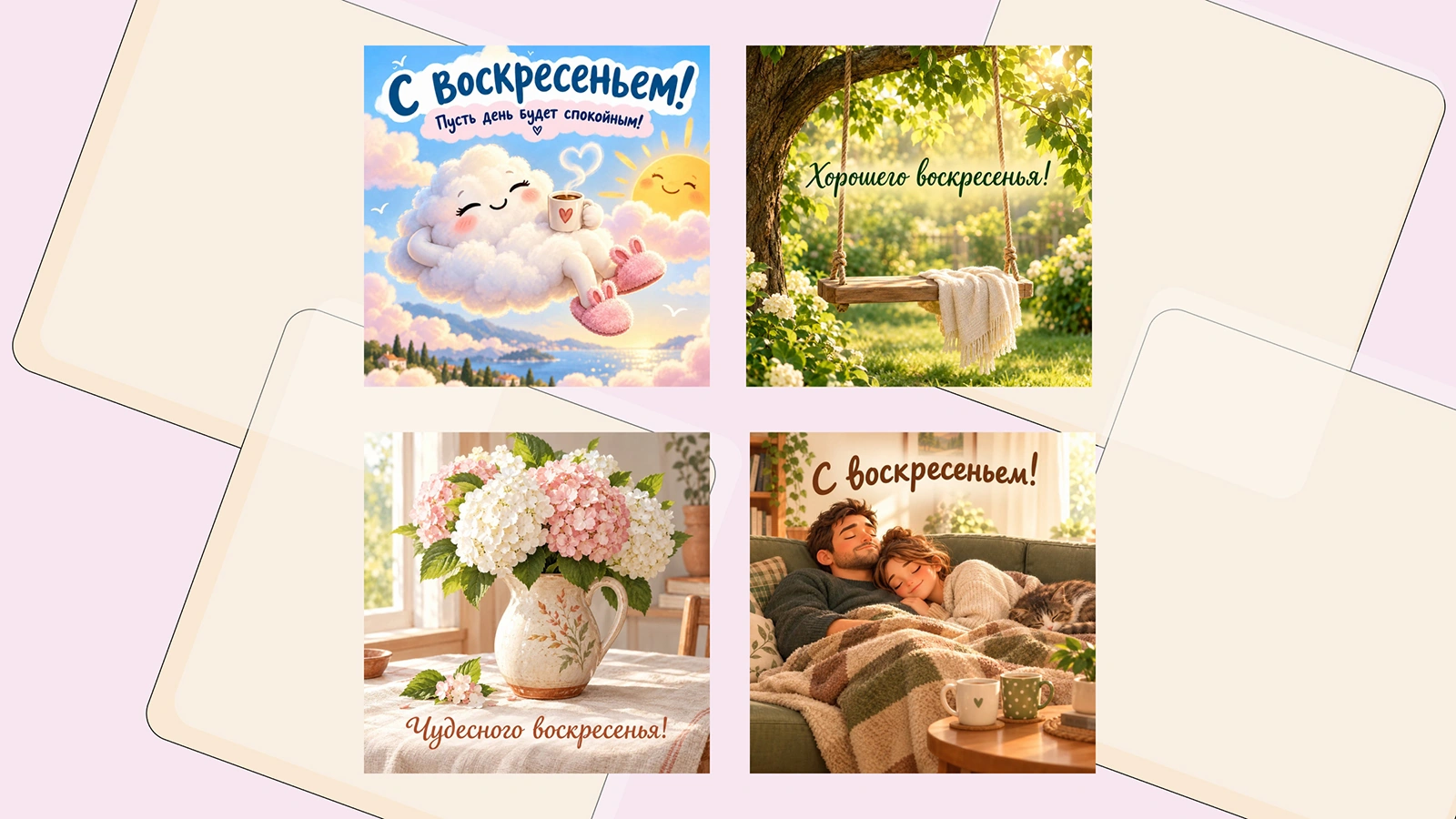 40 красивых открыток с воскресеньем