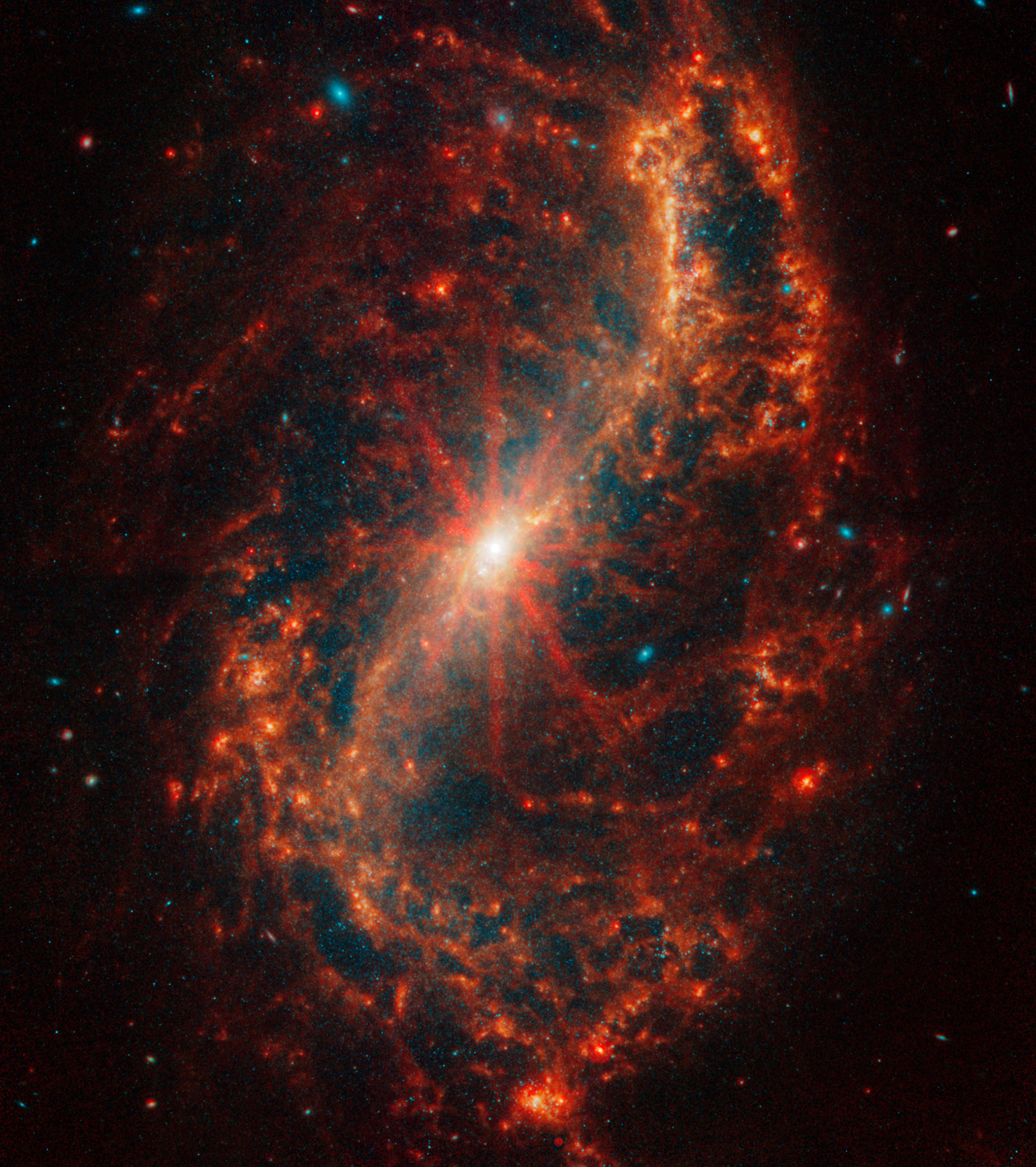 Галактика NGC 7496 в созвездии Журавль