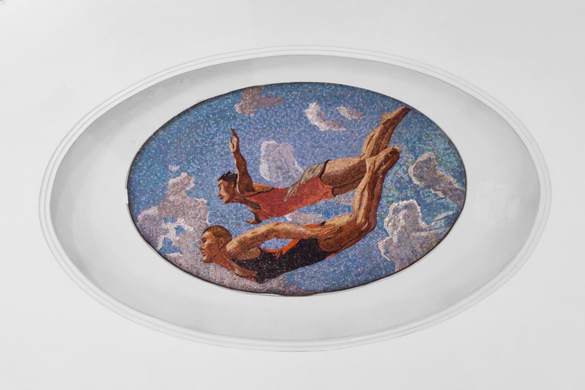 Мозаичные панно Владимира Фролова по эскизам Александра Дейнеки