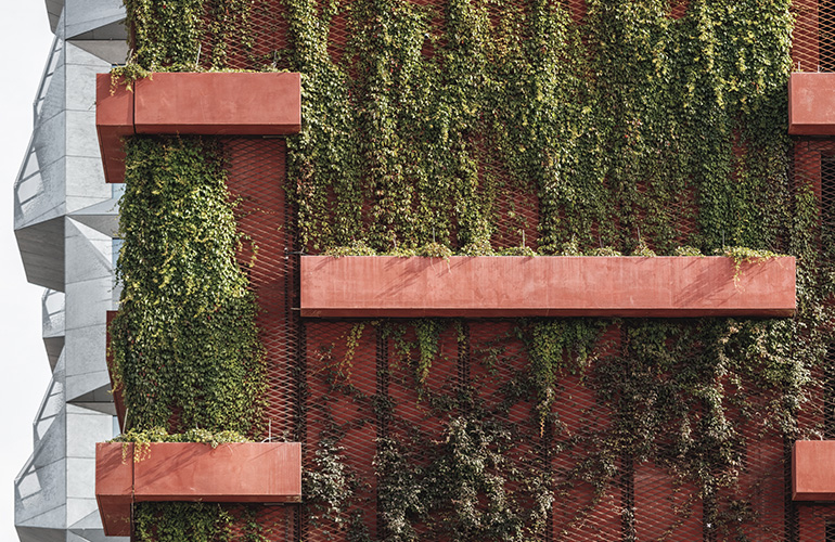 Фасад одного из зданий в Нордхавне&nbsp;&mdash; современном районе в Дании