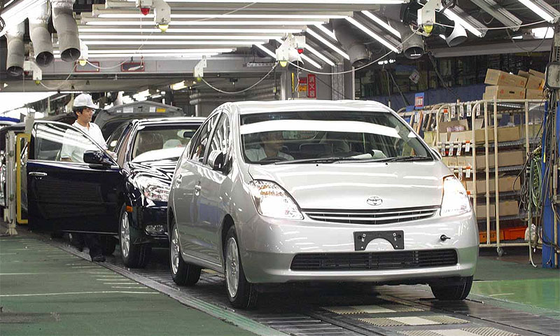 Япония увеличила производство автомобилей на 75%, экспорт – на 80%