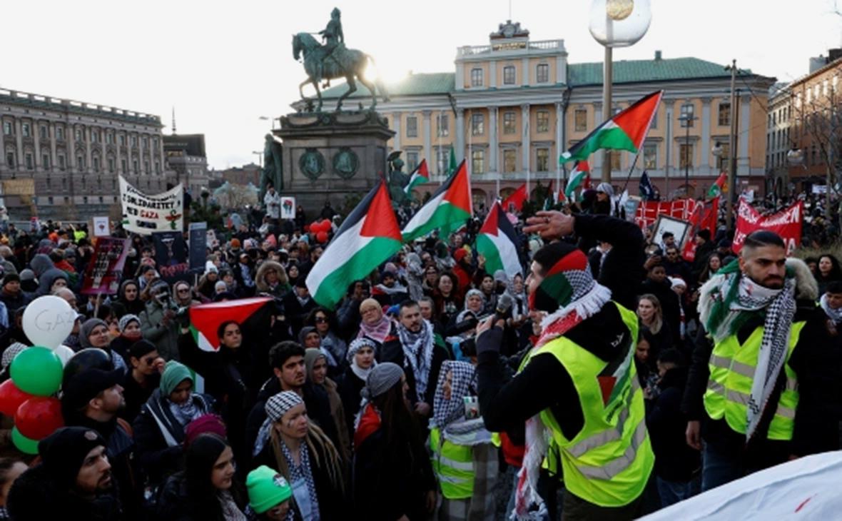 Демонстрация в Стокгольме против участия Израиля в &laquo;Евровидении&raquo;