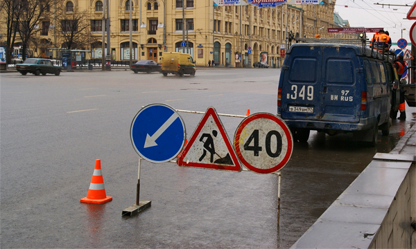 В Москве появится новый тип ограждений для дорожных работ