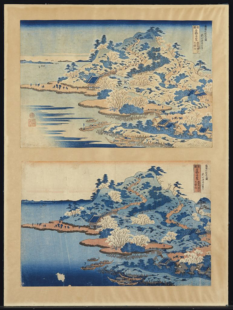 Две гравюры Кацусики Хокусая, принадлежавшие Клоду Моне