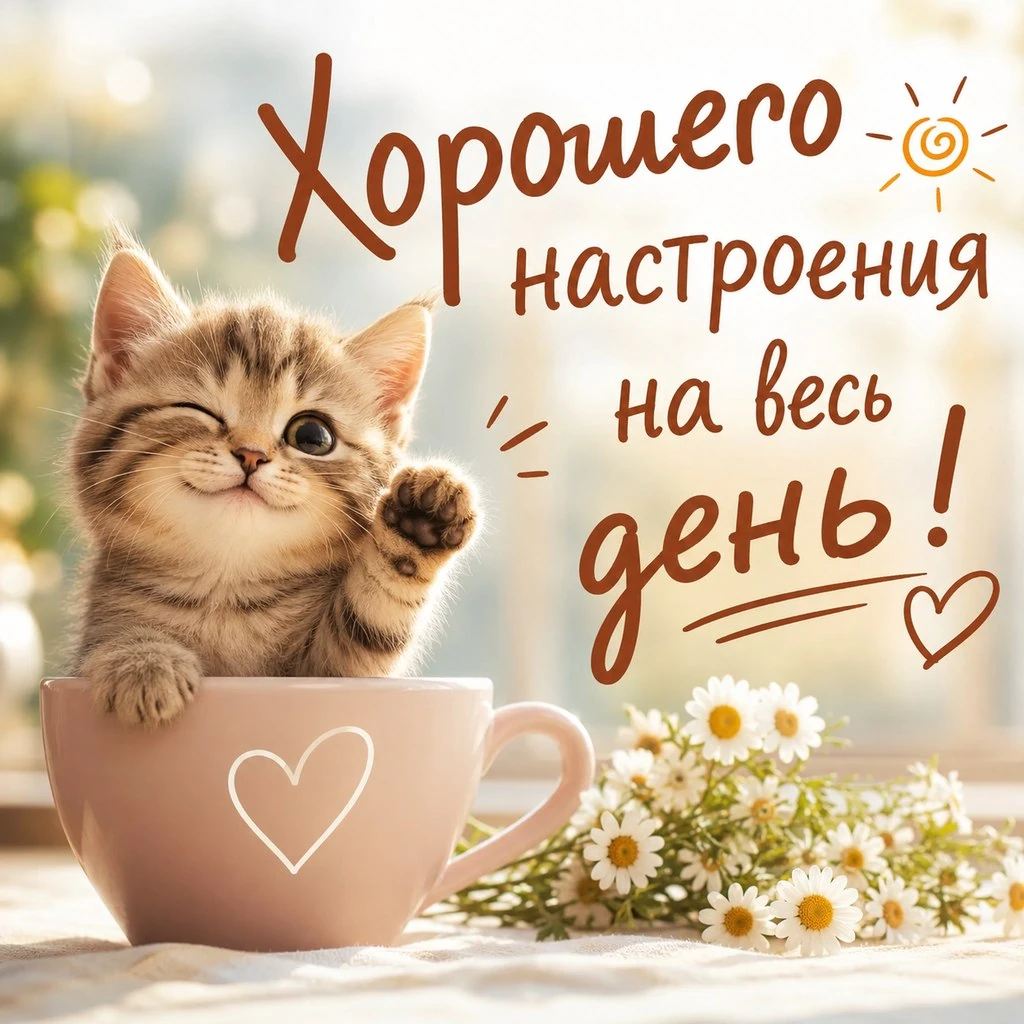 Открытка женщине с зайчонком и пожеланием нежного настроения