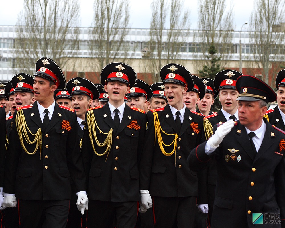 Парад казанского гарнизона полиции.