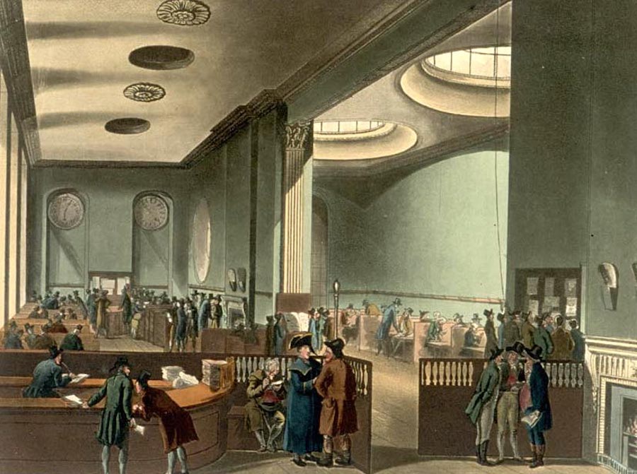 Центральный офис Lloyd&#39;s, Лондон, начало XIX века