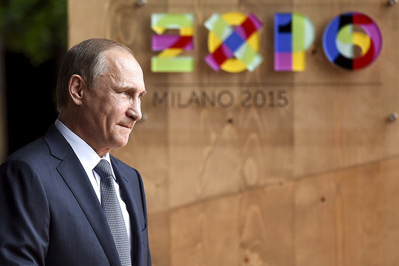 Президент России Владимир Путин на открытии национального дня России на выставке &quot;Экспо-2015&quot; в Милане