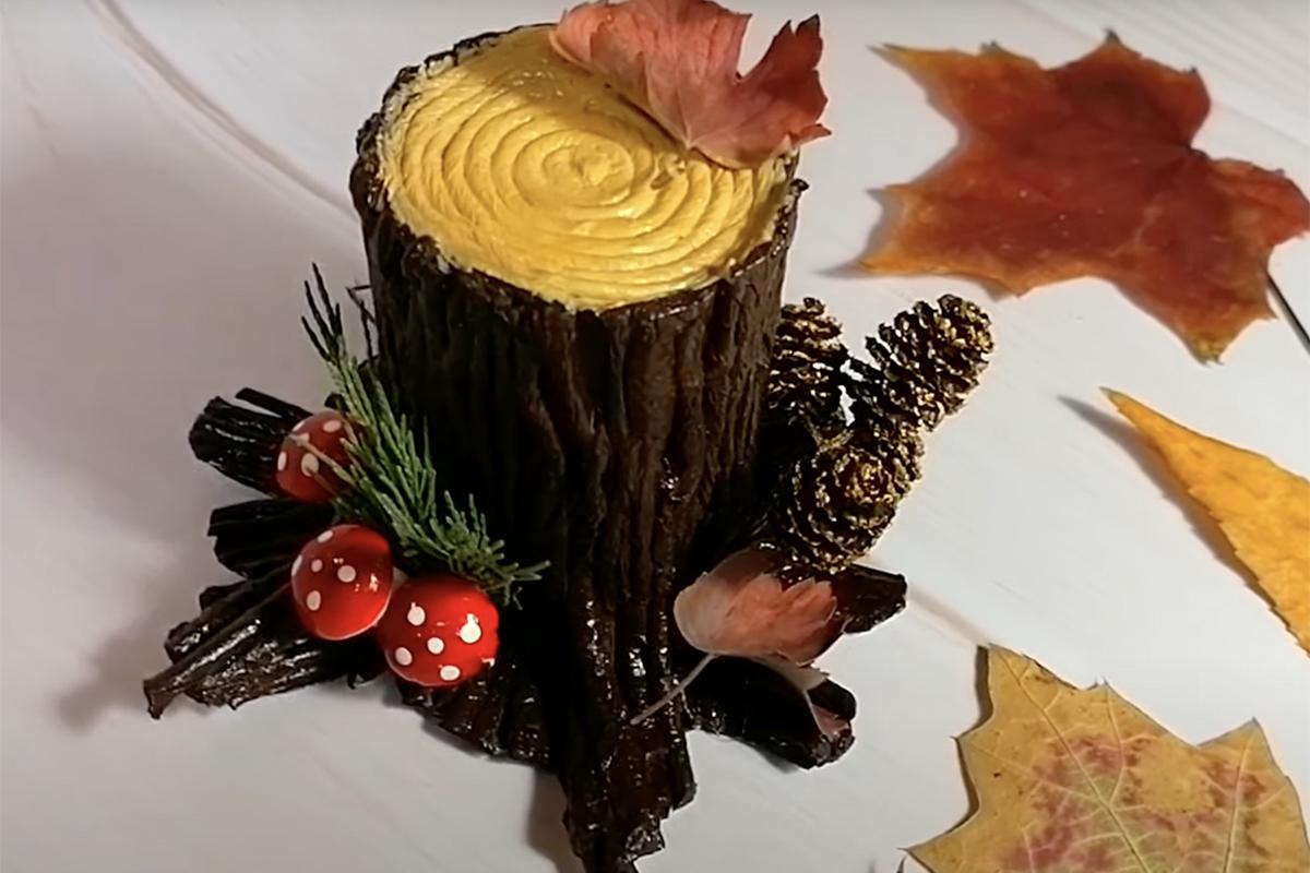 Из природных материалов можно создать необычную интерьерную композицию