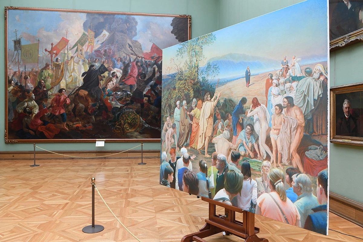 Картина Эрика Булатова «Картина и зрители»