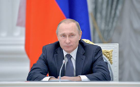 Президент России Владимир Путин&nbsp;на встрече в Кремле с представителями деловых кругов страны