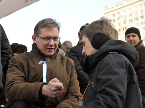 Митинг "За честные выборы" на Новом Арбате