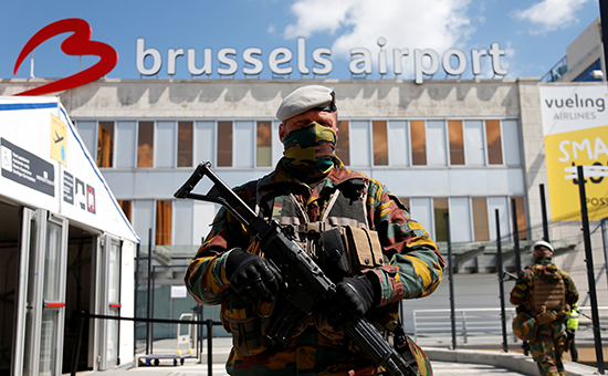 Бельгийские солдаты у международного аэропорта Завентем&nbsp; под Брюсселем, май 2016 года




&nbsp;
