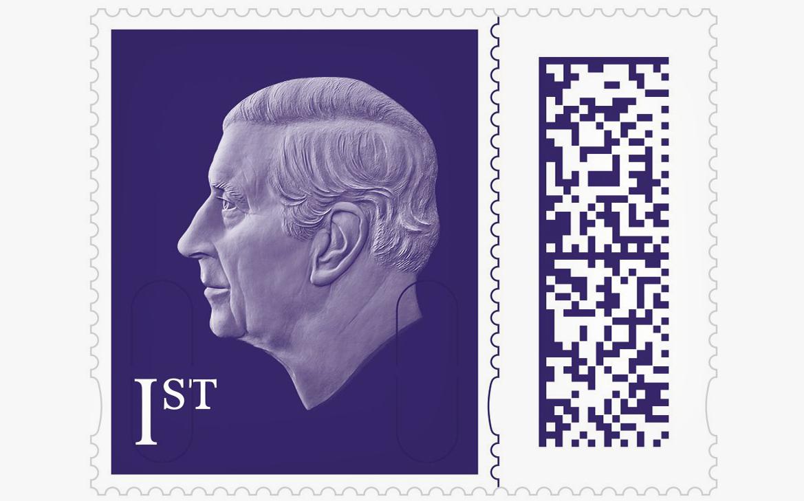 Британская почта презентовала первые марки с портретом Карла III
