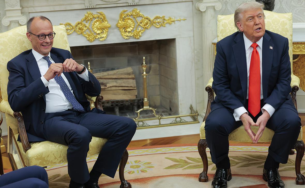 Фридрих Мерц и Дональд Трамп
