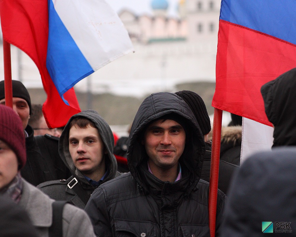 Митинг в поддержку присоединения Крыма.